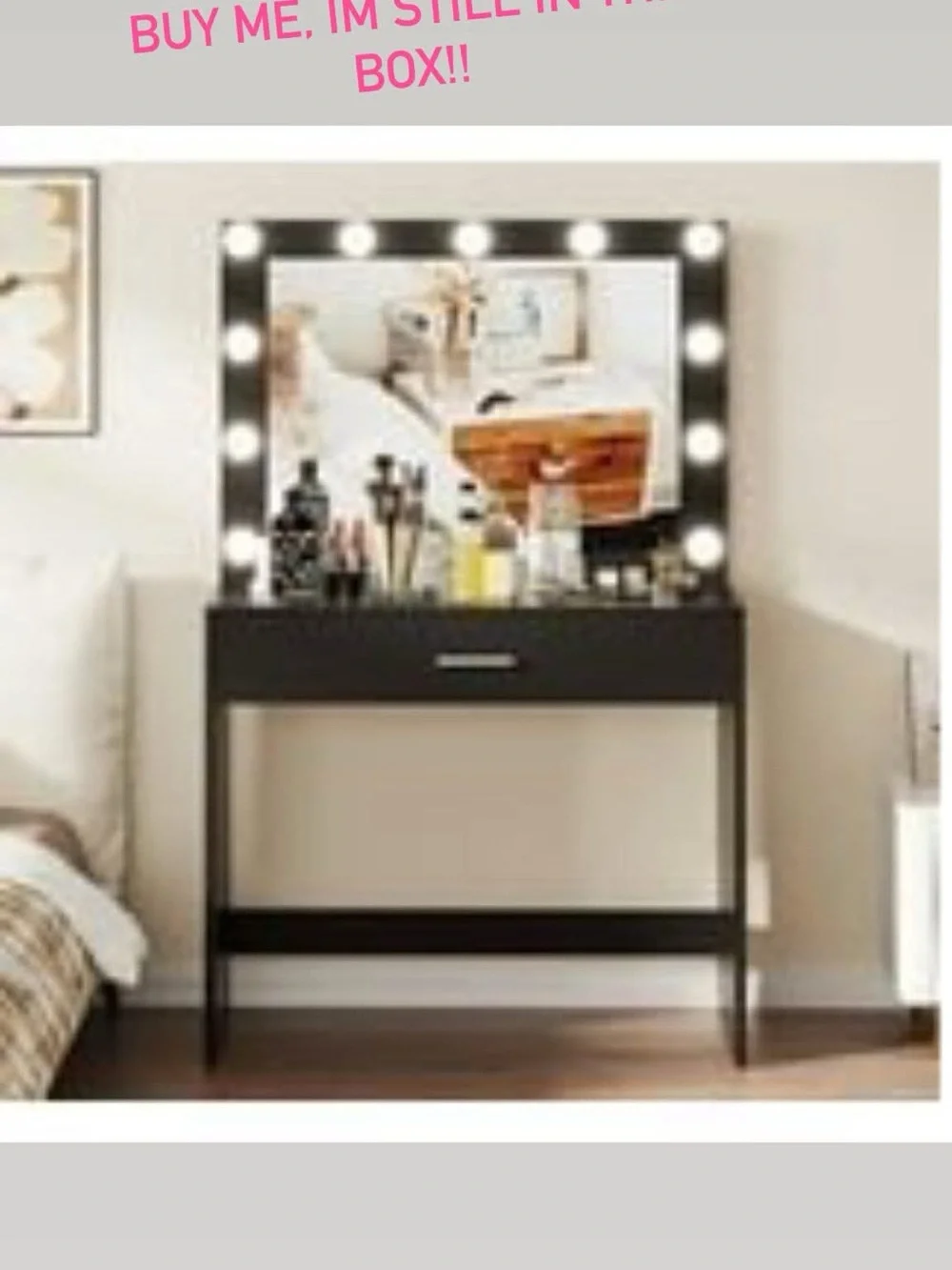 Brand New Vanity in Original Bix. Never Opened - Stool Not Included.